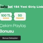 saha bet 154 yeni giriş