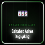 Sahabet adres değişikliği sürecini gösteren bir dizüstü bilgisayar.