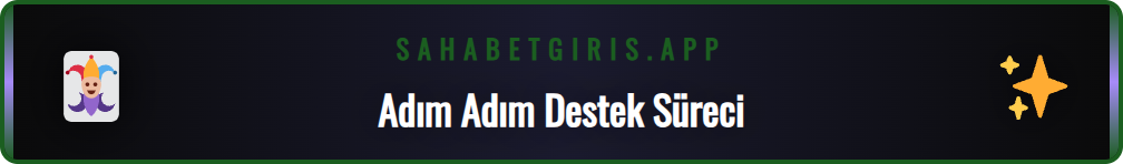 Sahabet canlı yardım hattına nasıl bağlanılacağını gösteren adımlar