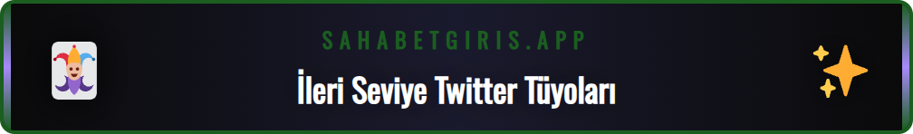 Sahabet Twitter bildirimlerini açarak anında güncel adres alın.