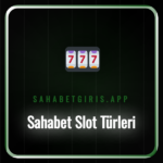 Sahabet slot türleri ve oyun sağlayıcılarının renkli logoları.