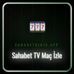 Sahabet TV üzerinden canlı maç izleyen bir sporseverin ekranı