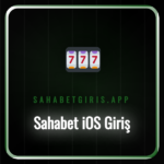 Sahabet iOS giriş ekranının iPhone bir cihaz üzerinde görünümü.