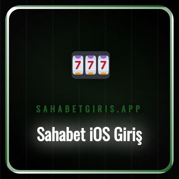 Sahabet iOS giriş ekranının iPhone bir cihaz üzerinde görünümü.